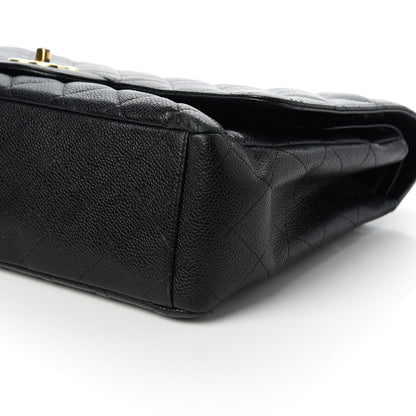 Chanel Caviar Quilted Maxi Double Flap Black 7 of 9