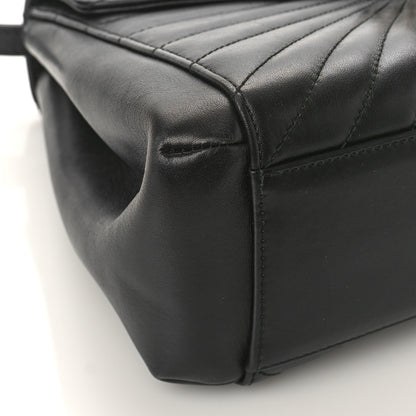 Gucci Calfskin Bamboo Trapuntata Queen Margaret Top Handle Bag Black 8 of 9