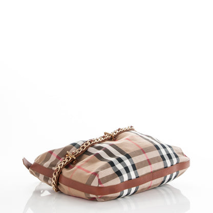Burberry House Check Chain Hobo Tan 4 of 6