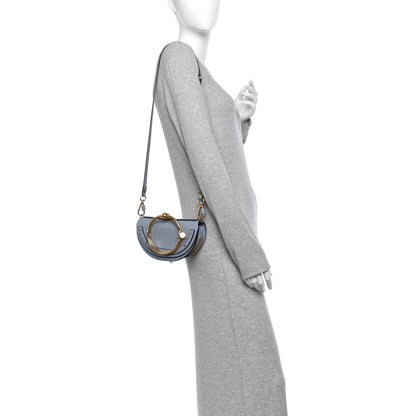 Chloe Calfskin Small Nile Bracelet Minaudiere Bag Washed Blue 2 of 9