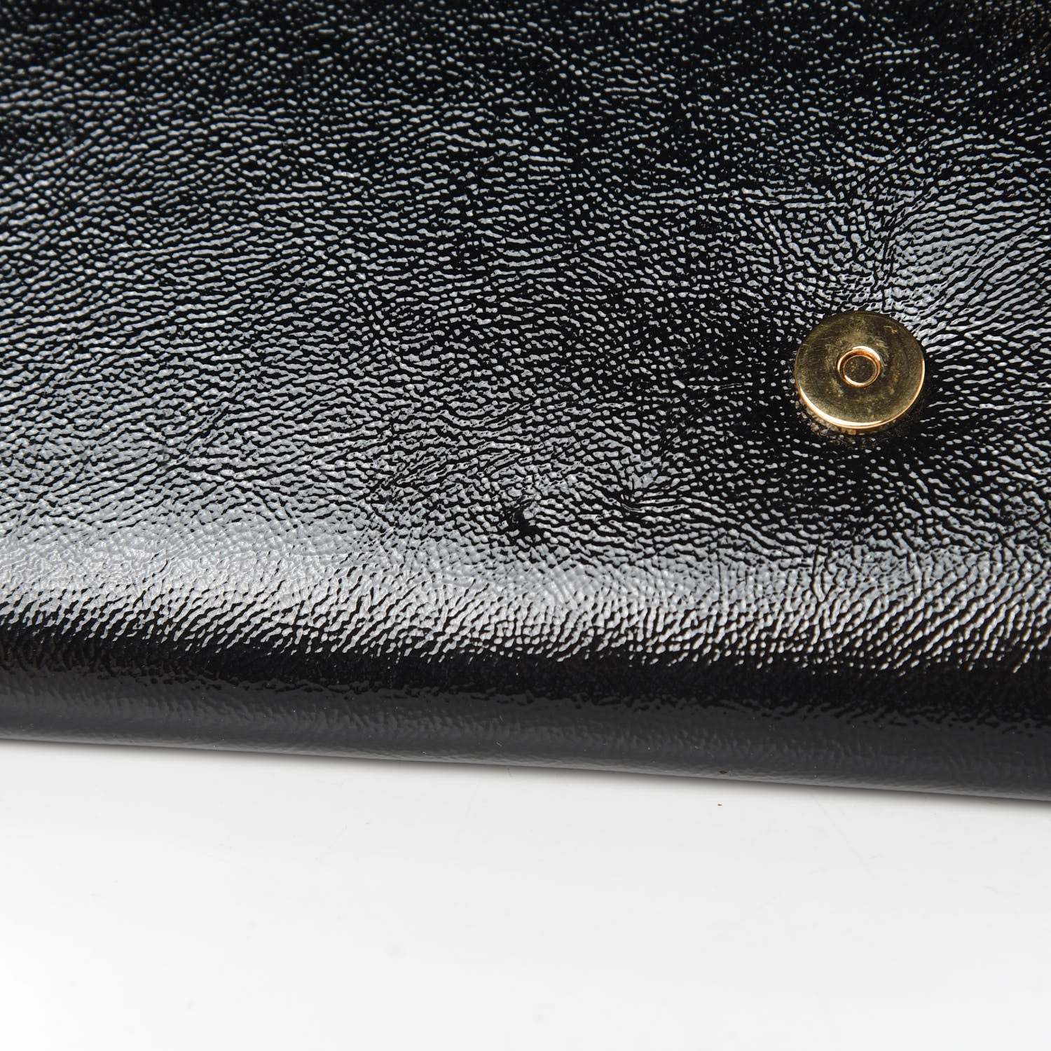 Saint Laurent Textured Patent Monogram Small Belle De Jour Clutch Black 8 of 8