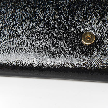 Saint Laurent Textured Patent Monogram Small Belle De Jour Clutch Black 8 of 8