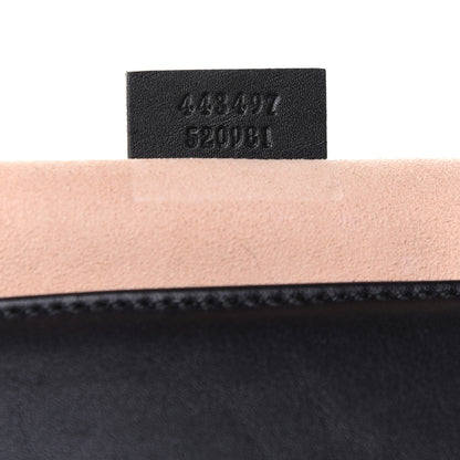 Gucci Calfskin Matelasse Small GG Marmont Shoulder Bag Black 7 of 12