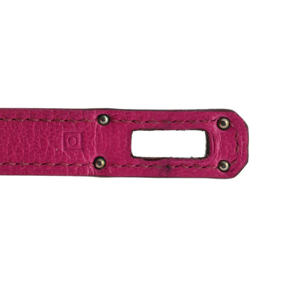 Hermes Tadelakt Verso Kelly Longue Wallet Rubis Rose Shocking 8 of 11