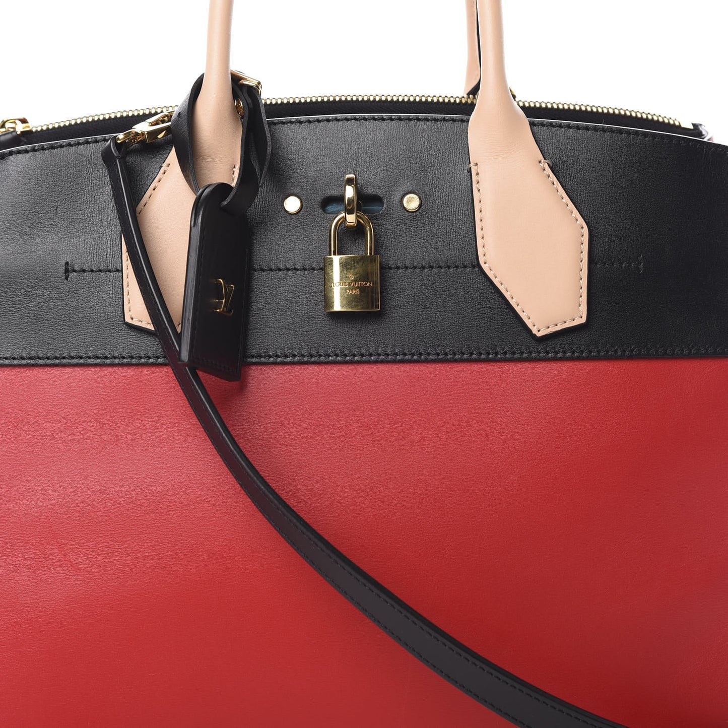 Calfskin City Steamer MM Rouge Black