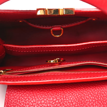 Louis Vuitton Taurillon Capucines BB Scarlet Red 5 of 16