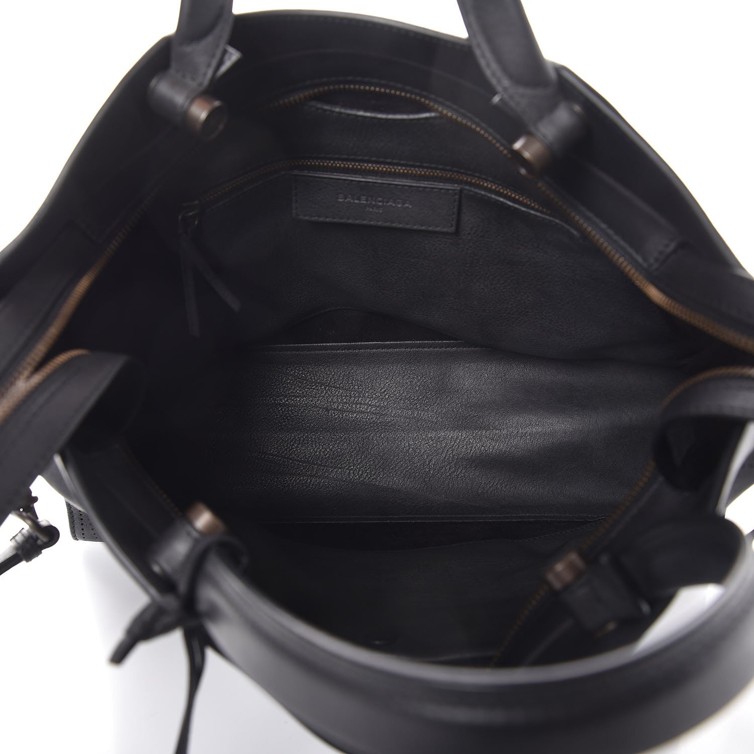 Balenciaga Veau Soyeux Perforated Blackout Hardware City Black 7 of 14