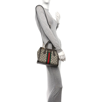 Gucci GG Supreme Monogram Small Ophidia Tote Bag Brown 2 of 12