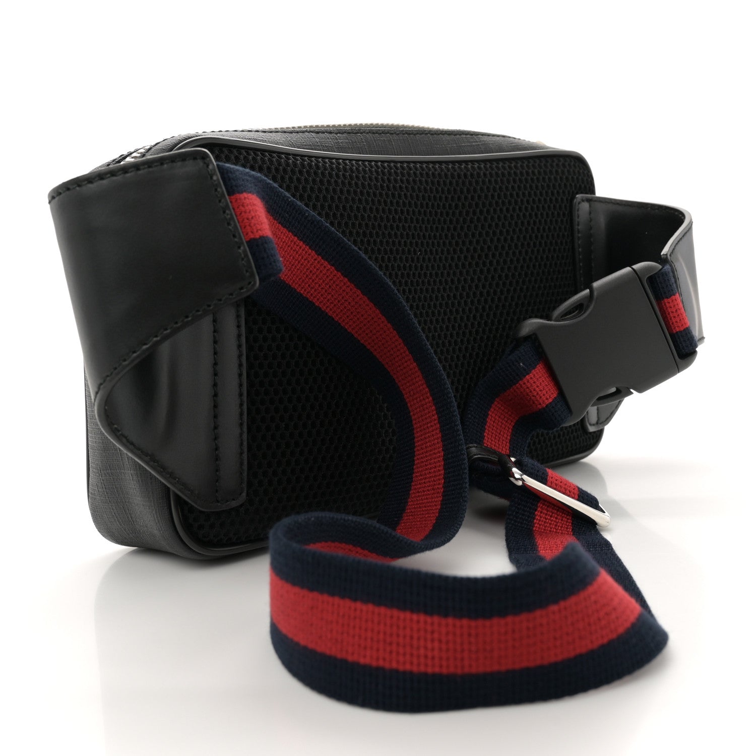 Gucci Soft GG Supreme Monogram Web Belt Bag Black Grey 3 of 10