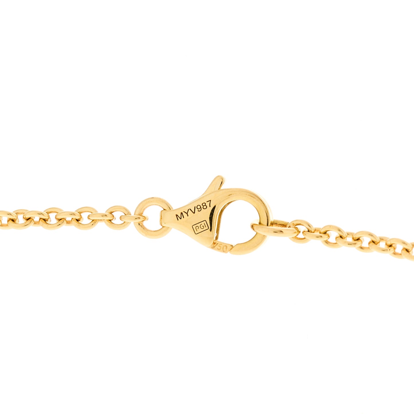 18K Yellow Gold Interlocking LOVE Necklace