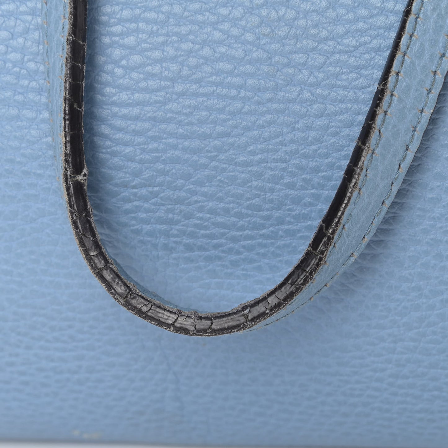 Dollar Calfskin Medium Swing Tote Mineral Blue