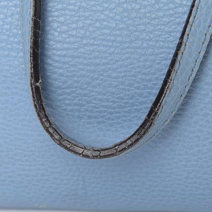 Gucci Dollar Calfskin Medium Swing Tote Mineral Blue 12 of 14