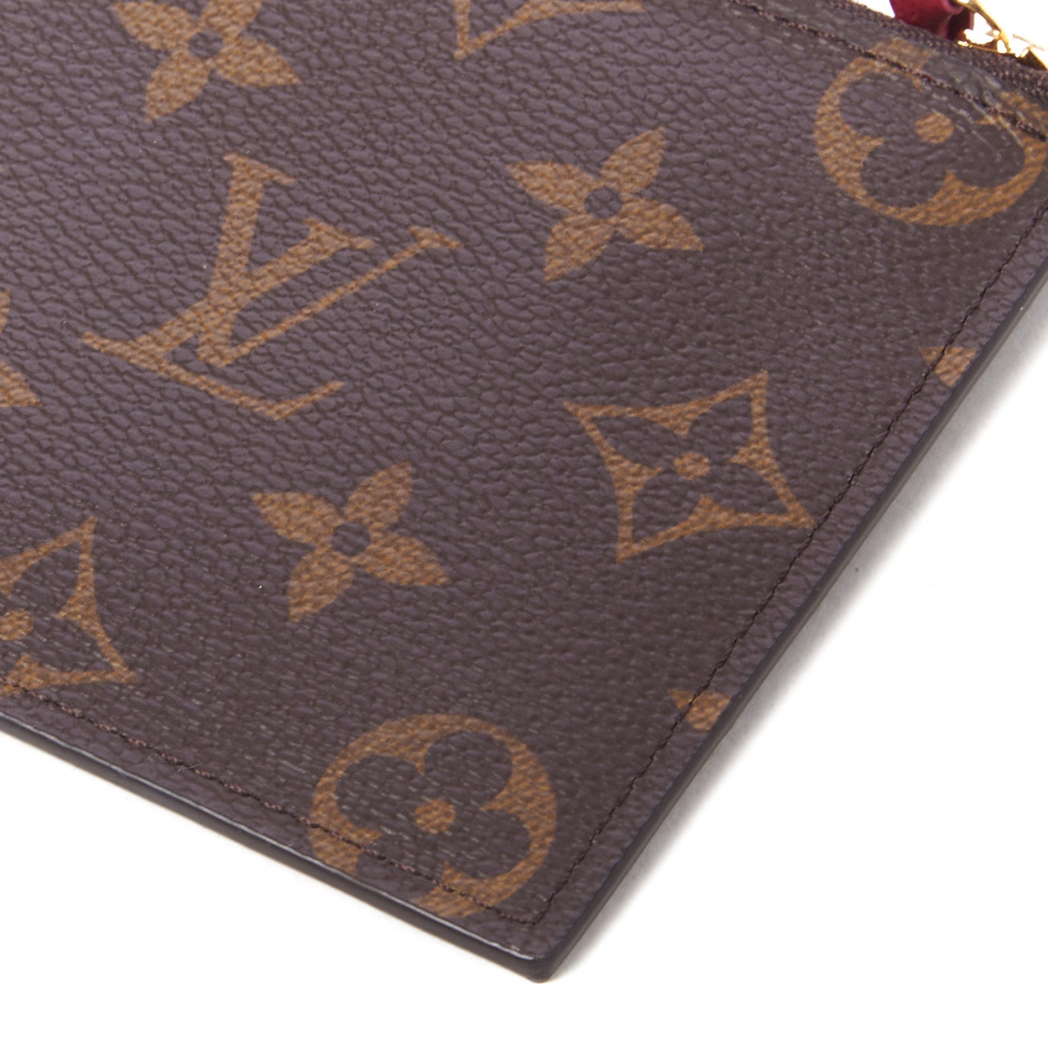 Louis Vuitton Monogram Felicie Chain Wallet Zippered Insert Fuchsia 4 of 7