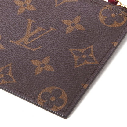 Louis Vuitton Monogram Felicie Chain Wallet Zippered Insert Fuchsia 4 of 7