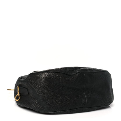 Burberry Grainy Calfskin Medium Knight Bag Black 3 of 8