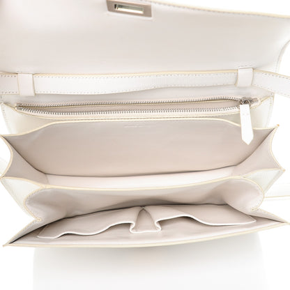 Celine Liege Calfskin Medium Classic Box Flap Bag White 5 of 7