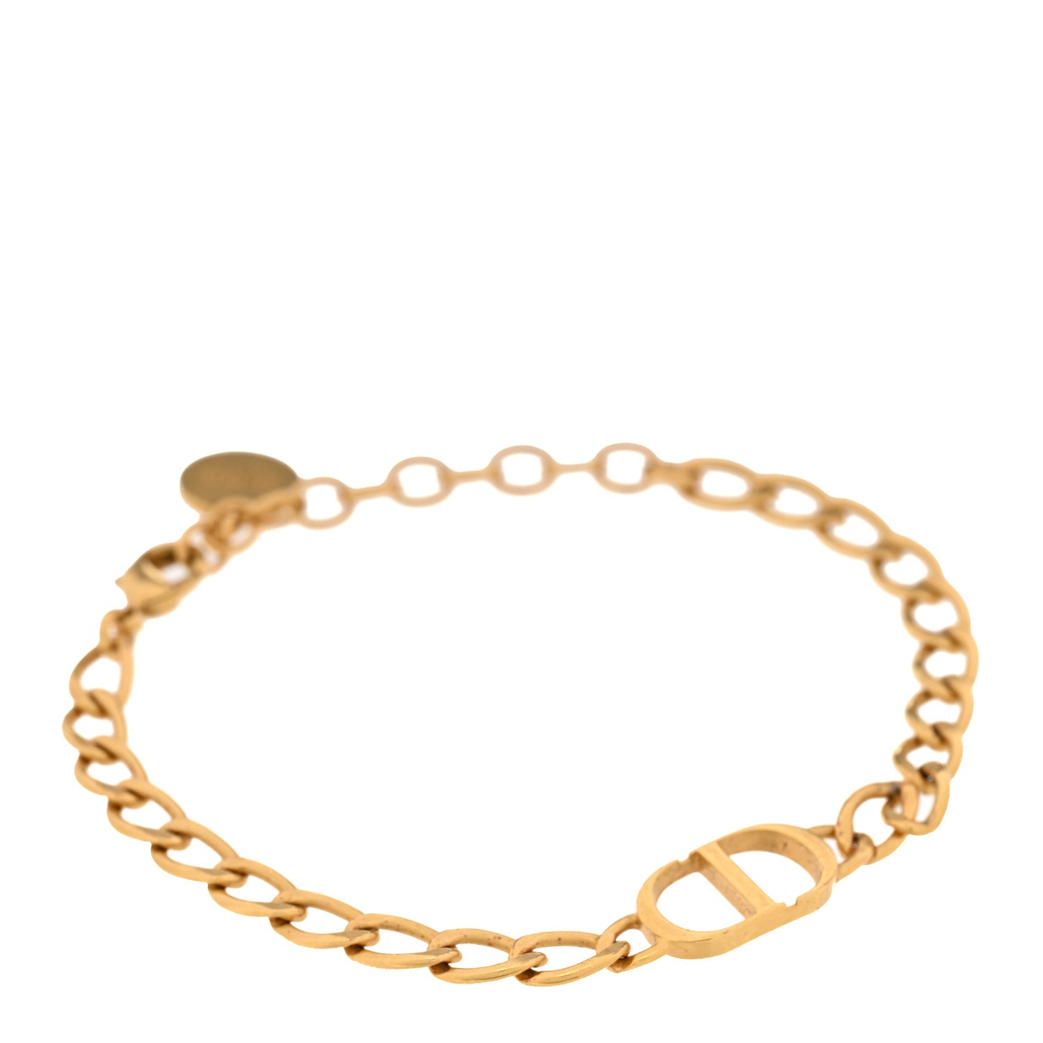 Christian Dior Metal Petit CD Chain Bracelet Gold 1 of 4