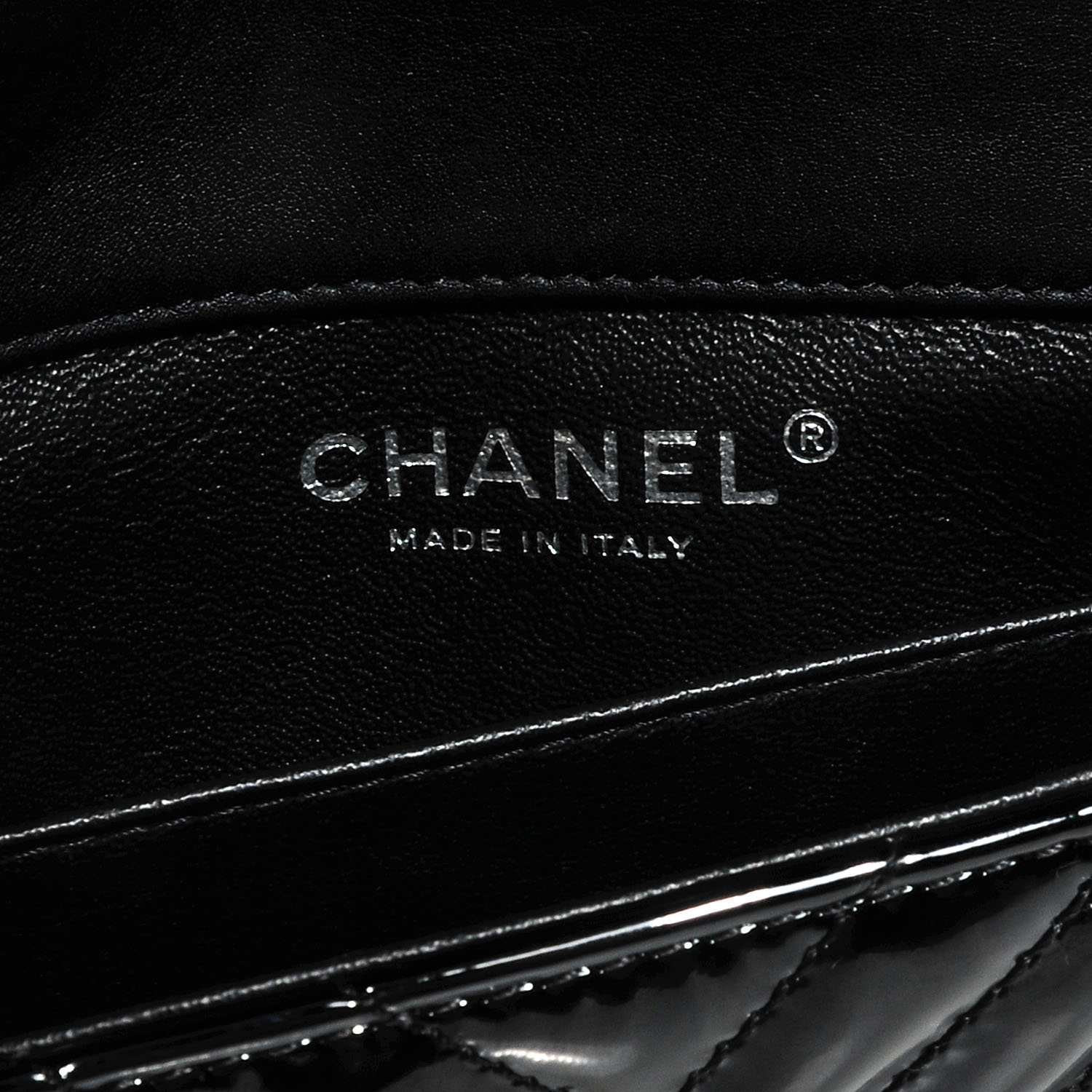 Chanel Patent Chevron Quilted Extra Mini Flap Black 6 of 8