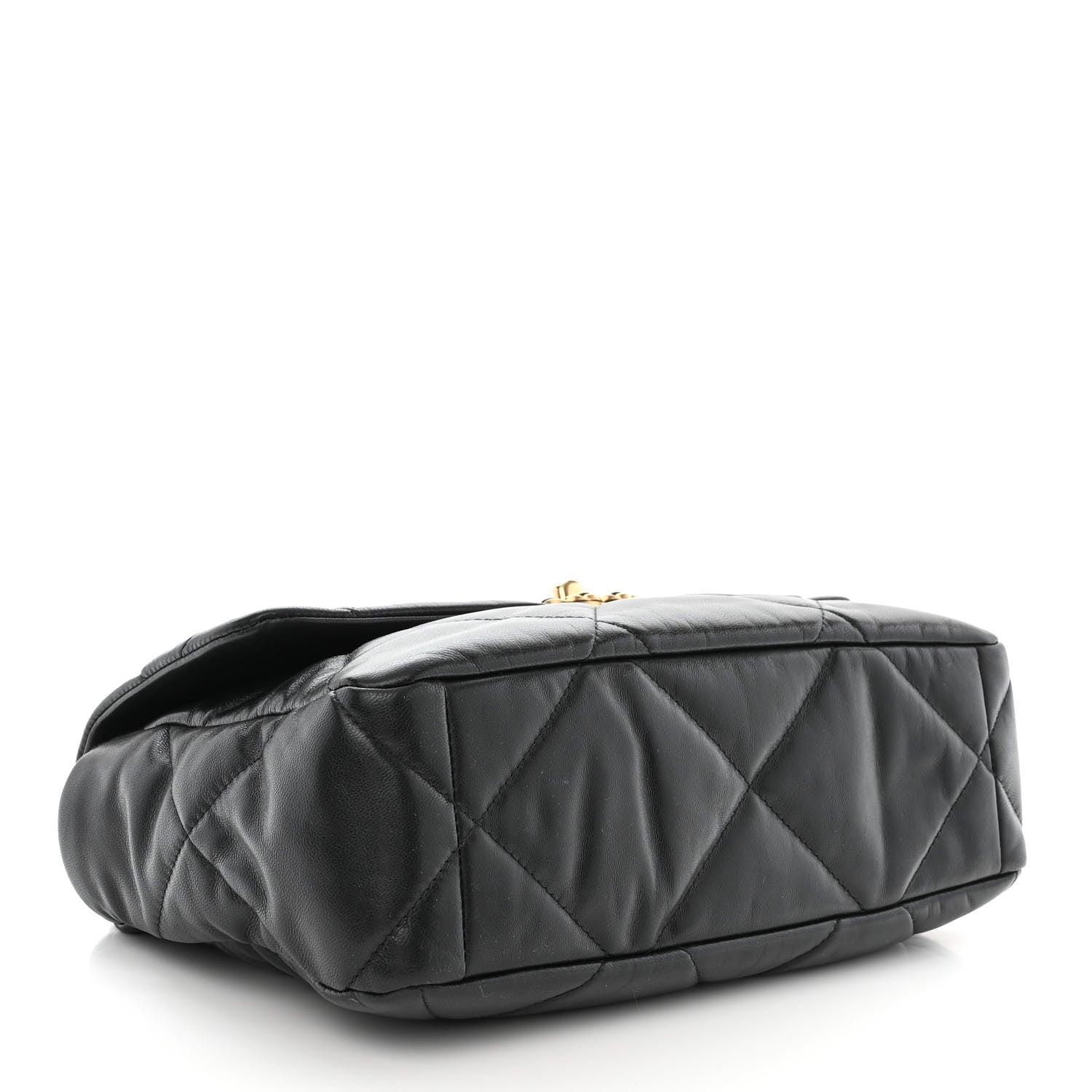 Chanel Goatskin Quilted Large Chanel 19 Flap Black 4 of 10