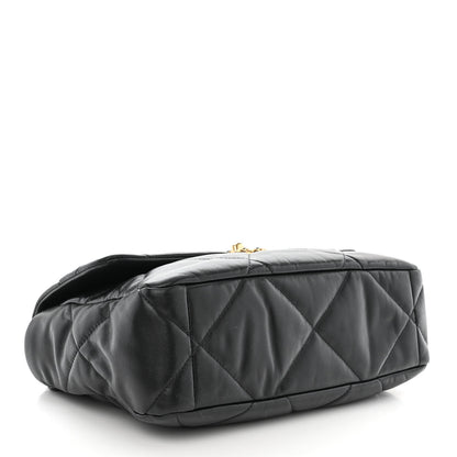 Chanel Goatskin Quilted Large Chanel 19 Flap Black 4 of 10