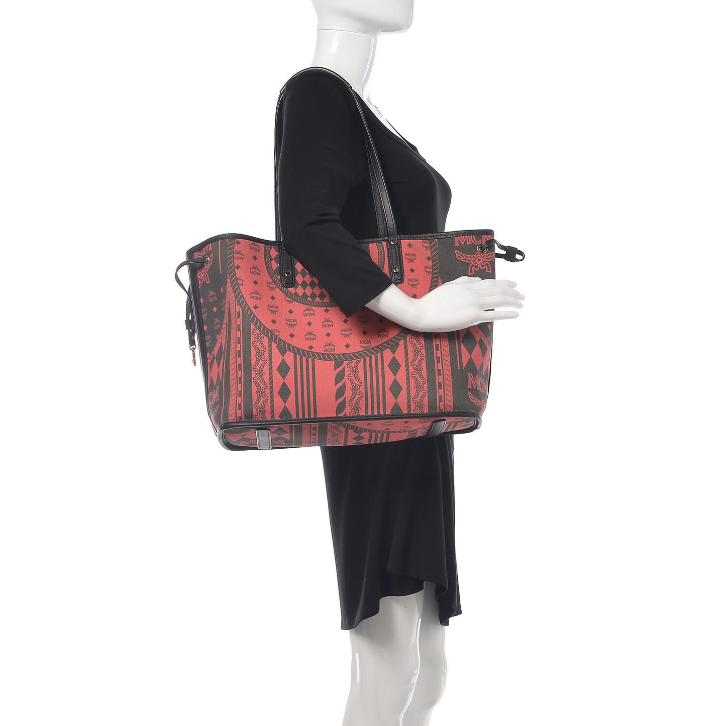 Visetos Medium Project Reversible Shopper Tote Cognac