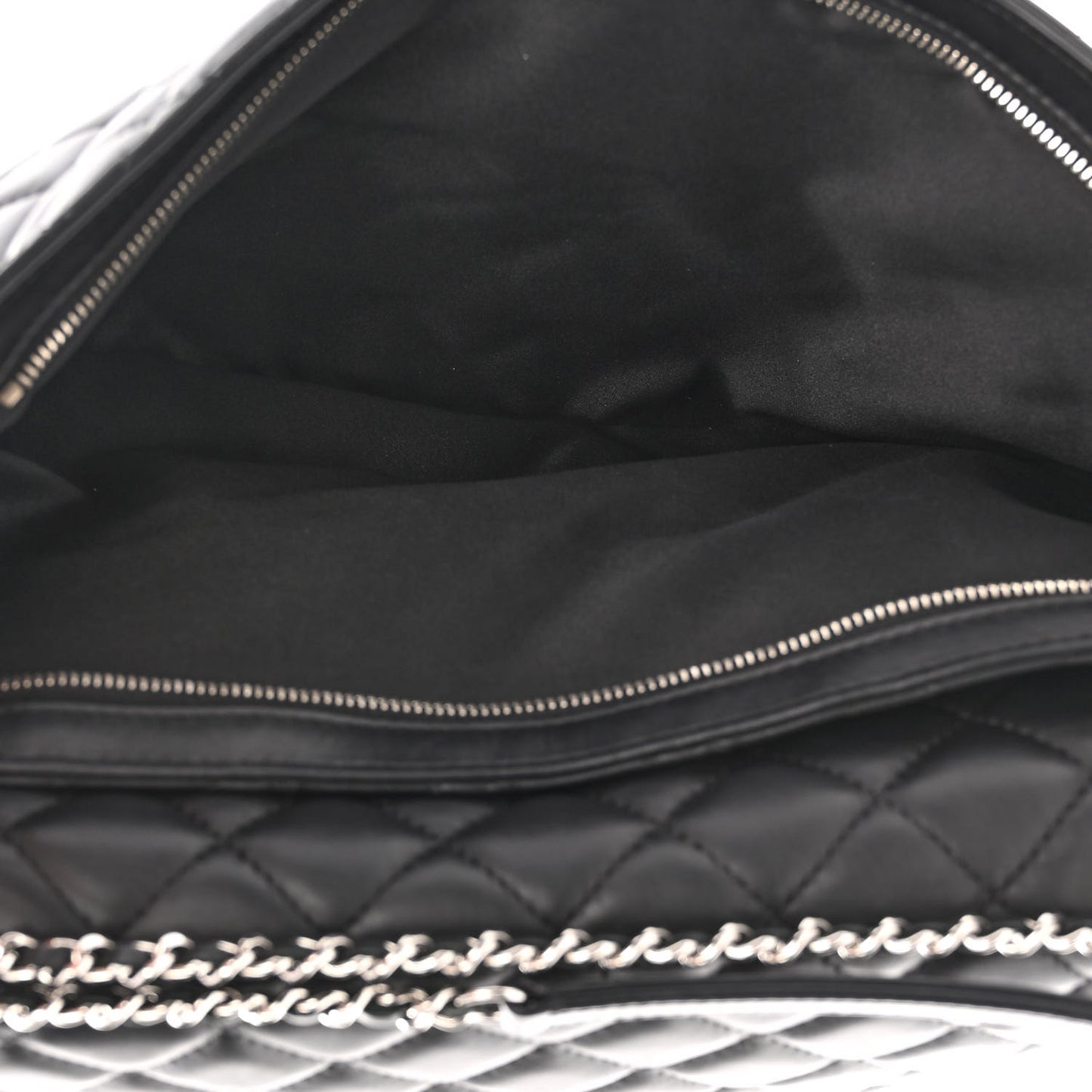 Calfskin Quilted Tender Touch Flap Bag Black
