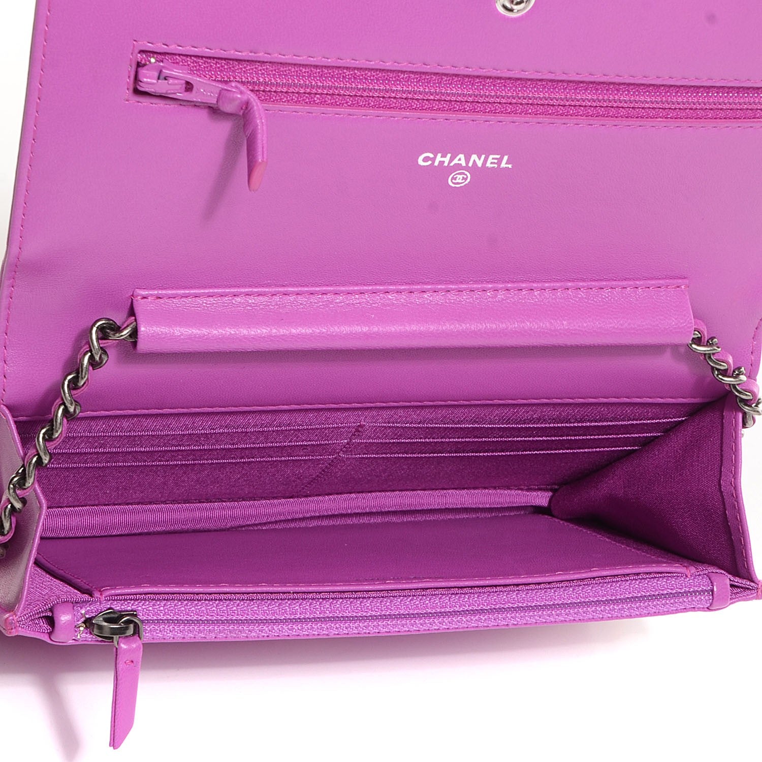 Chanel Lambskin Boy Wallet On Chain WOC Pink 6 of 9