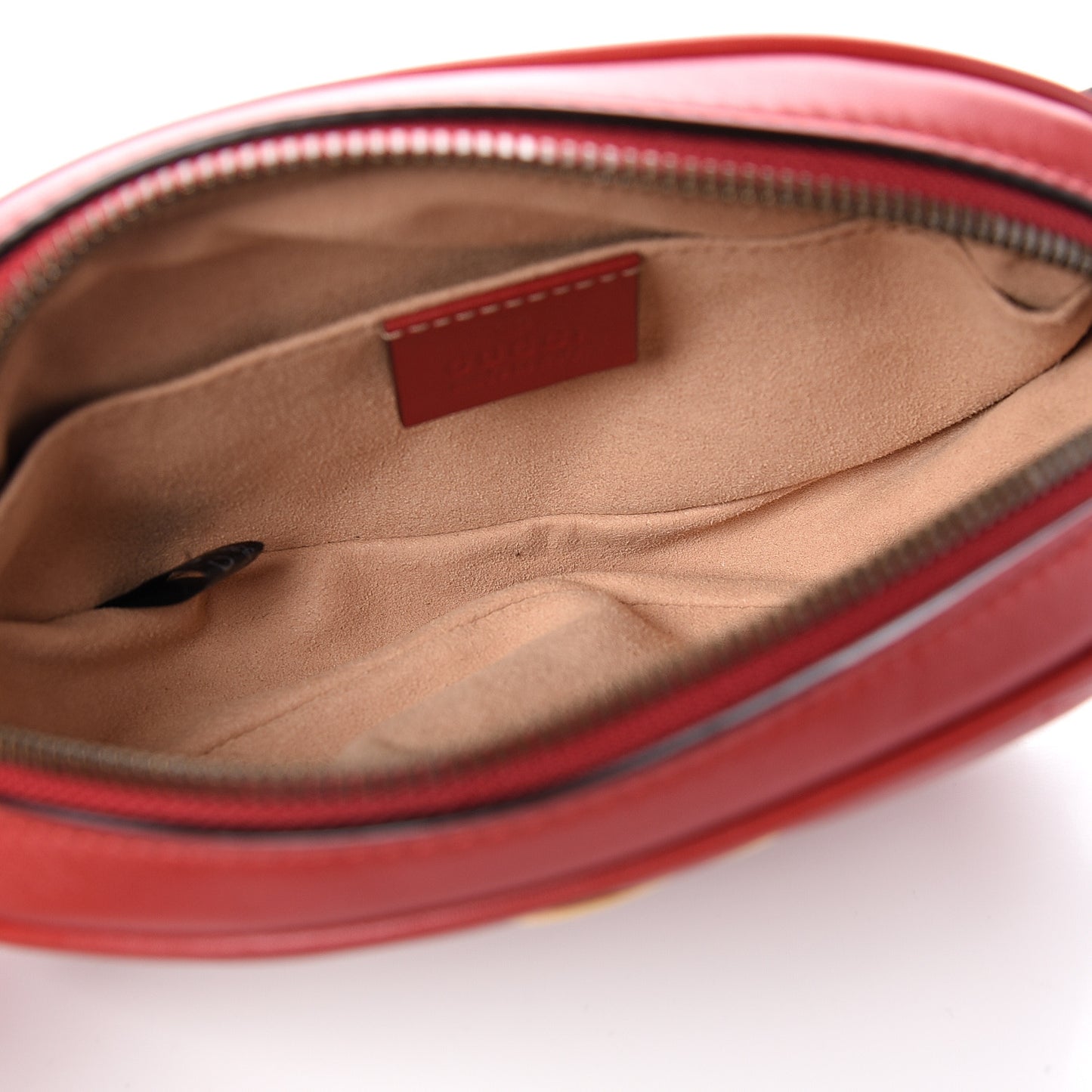 Calfskin Matelasse GG Marmont Belt Bag 85 34 Hibiscus Red