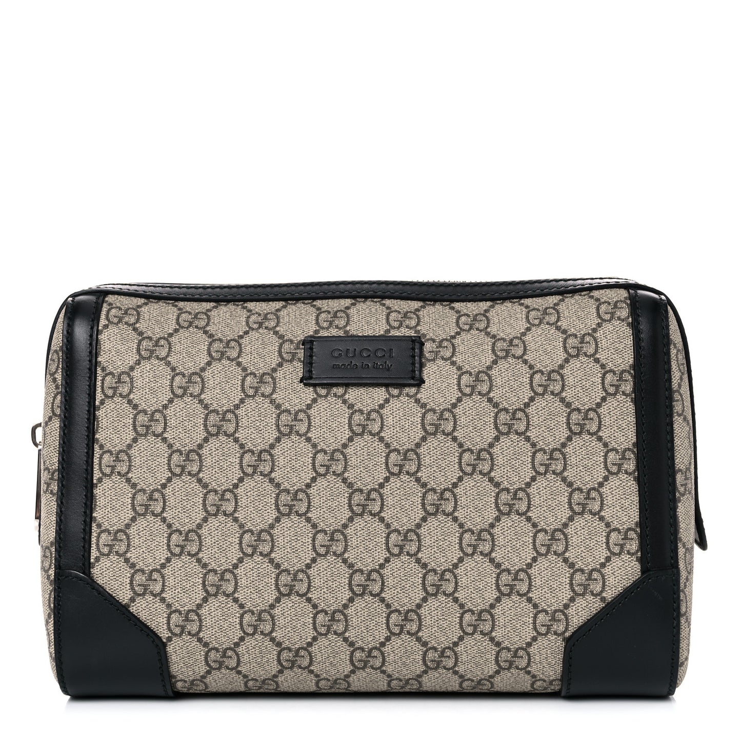GG Supreme Monogram Toiletry Case Black
