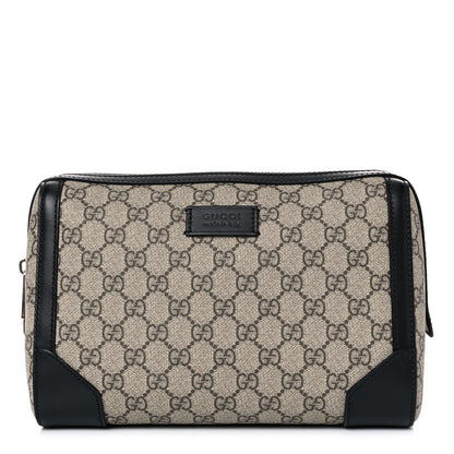 Gucci GG Supreme Monogram Toiletry Case Black 1 of 18