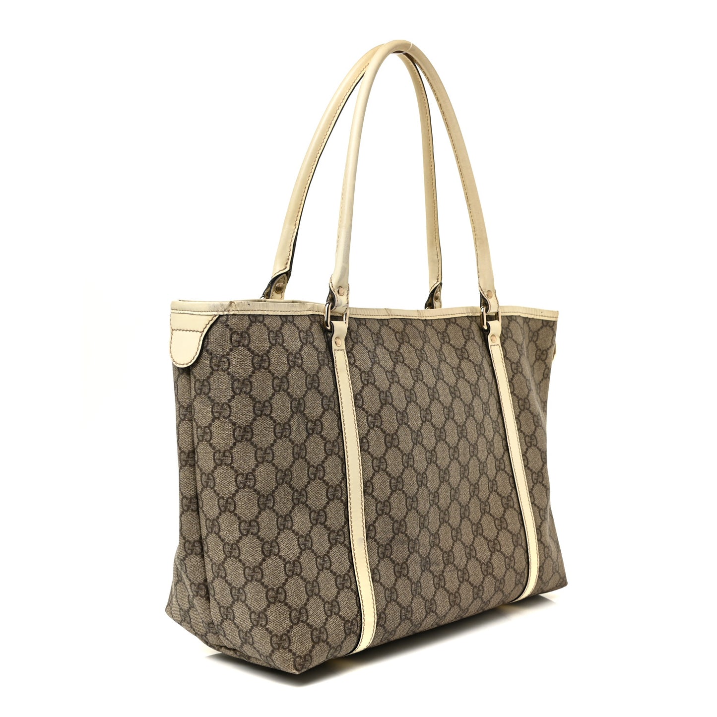 GG Plus Monogram Medium Joy Tote Off White