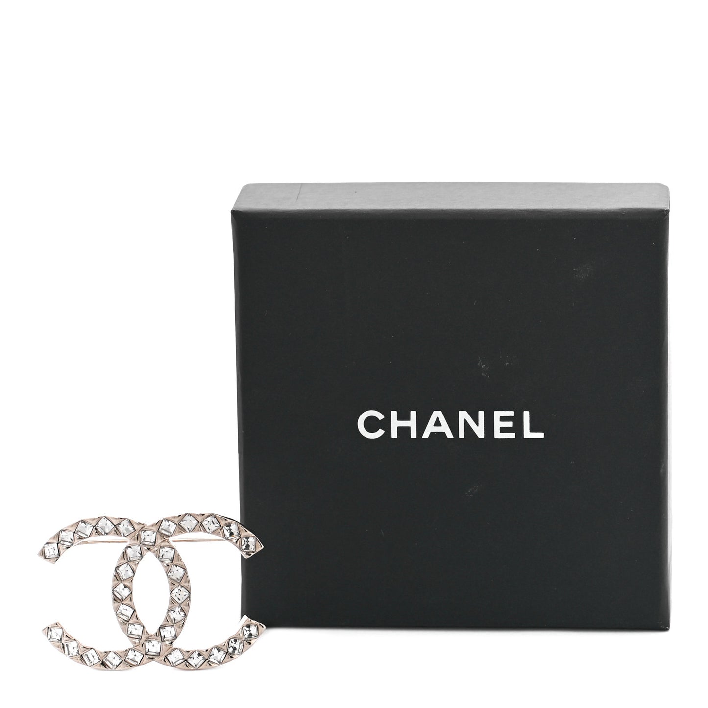 Baguette Crystal High Society CC Brooch Gold