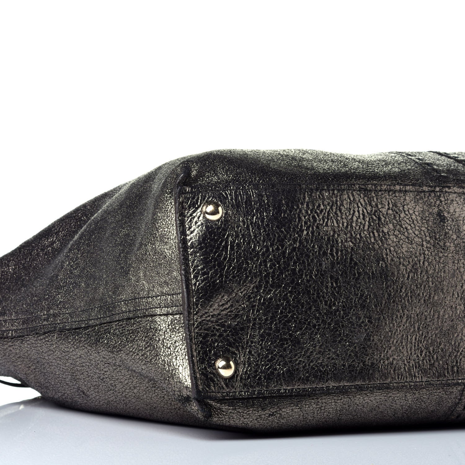 Saint Laurent Calfskin Reversible Double Sac Y Tote Gold Black 12 of 14