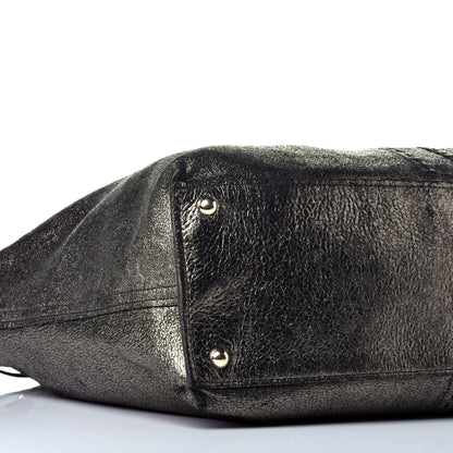 Saint Laurent Calfskin Reversible Double Sac Y Tote Gold Black 12 of 14