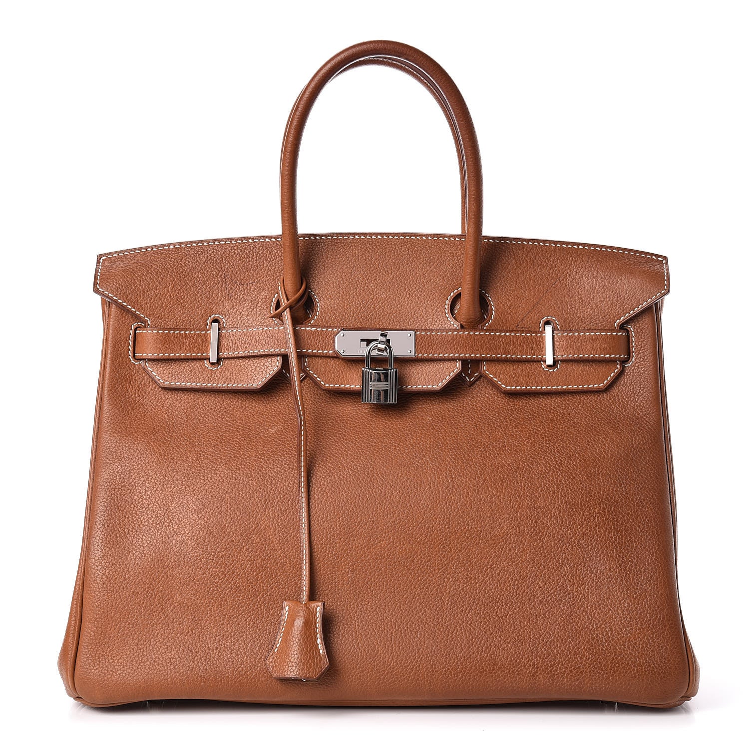 Hermes Natural Barenia Faubourg Birkin 35 Fauve 1 of 45