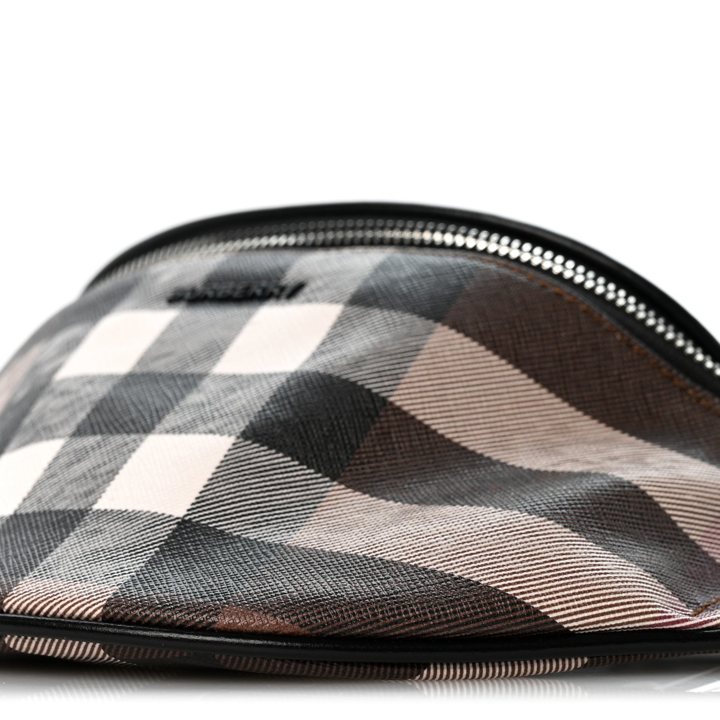 E-canvas Check Cason Bum Bag Dark Birch Brown