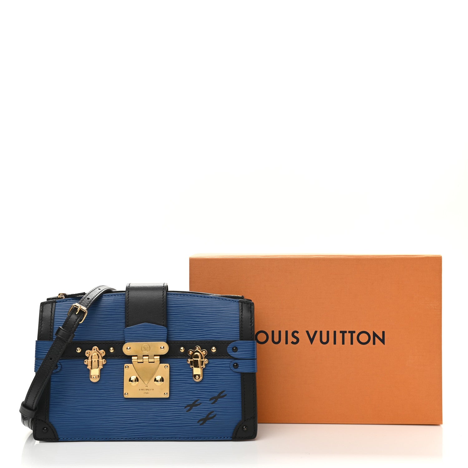 Louis Vuitton Epi Trunk Clutch Blue 10 of 10