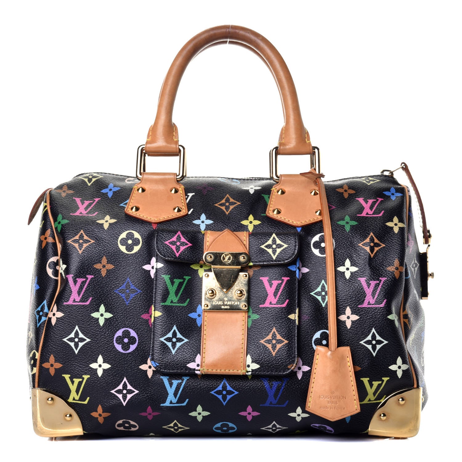 Louis Vuitton Monogram Multicolor Speedy 30 Black 1 of 8