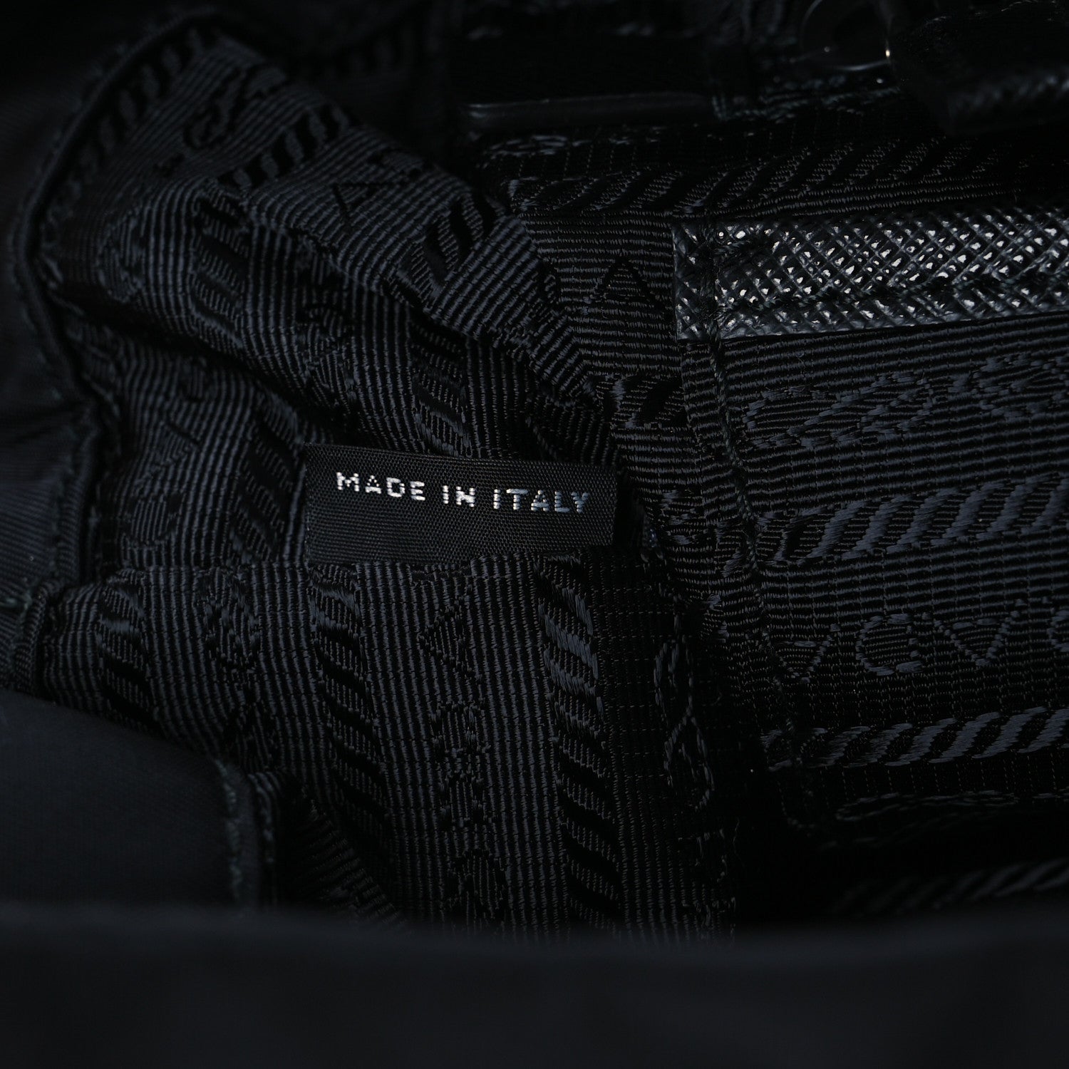 Prada Tessuto Nylon Saffiano Medium Backpack Black 9 of 16