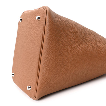 Hermes Taurillon Clemence Picotin Lock 22 MM Gold 10 of 11