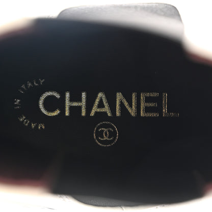 Chanel Calfskin Cap Toe CC Ankle Boots 41 White Black 9 of 12