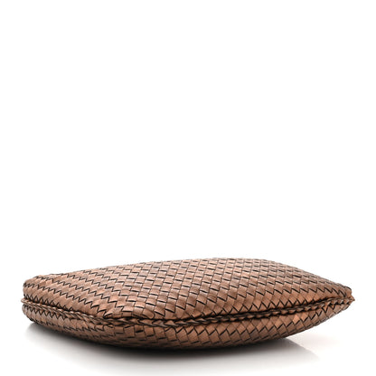 Bottega Veneta Metallic Nappa Intrecciato Medium Veneta Hobo Copper 4 of 10