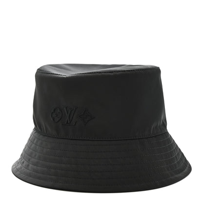 Louis Vuitton Nylon Reverse LV Move Bucket Hat S Black 1 of 9