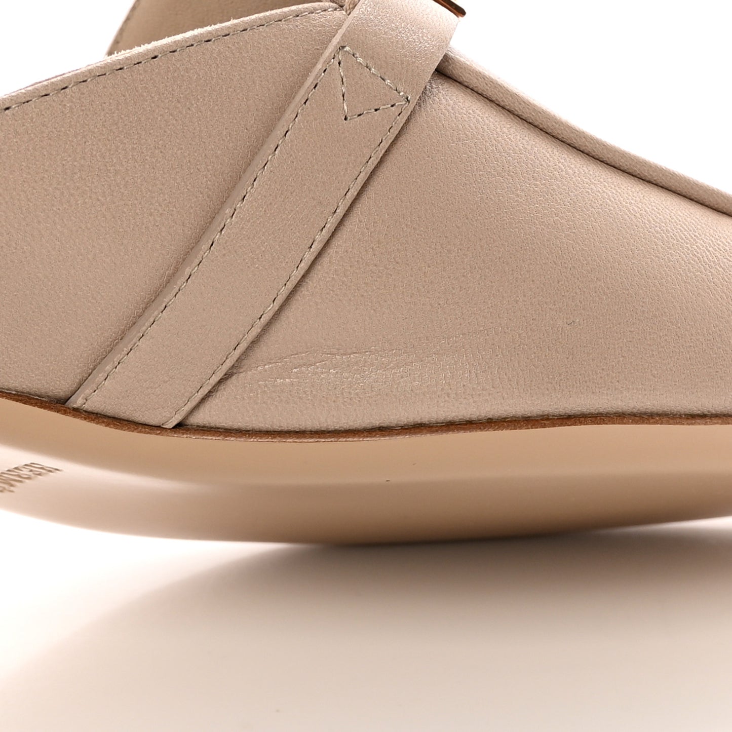 Calfskin Oz Mules 38 Blanc Gomme