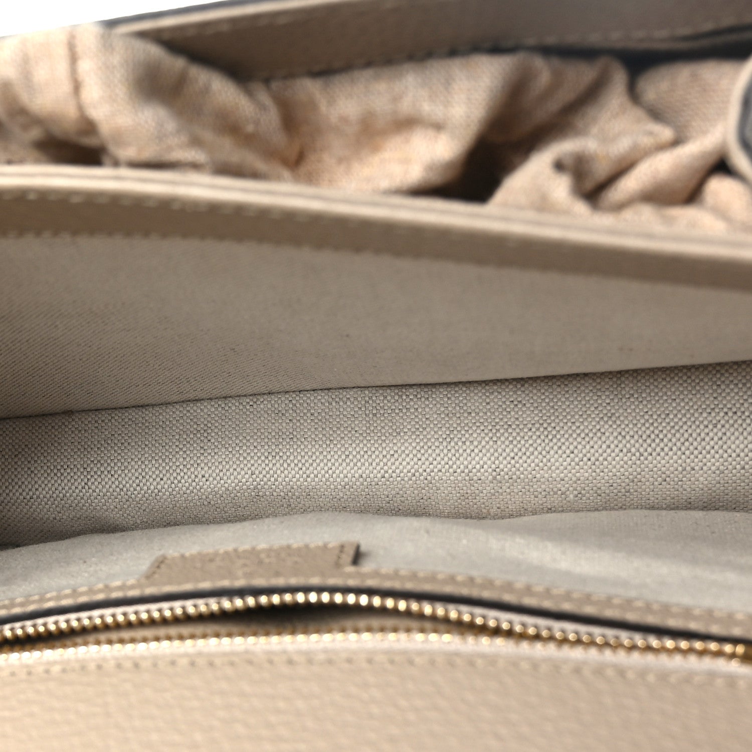 Gucci GG Supreme Monogram Textured Dollar Calfskin Web Small Ophidia Padlock Top Handle Bag Beige Mystic White Oatmeal 5 of 9