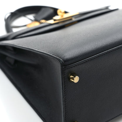 Hermes Epsom Kelly Sellier 28 Black 11 of 16