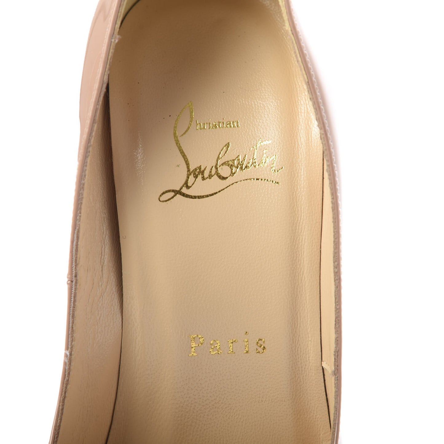 Patent Lady Peep 150 Pumps 37.5 Nude