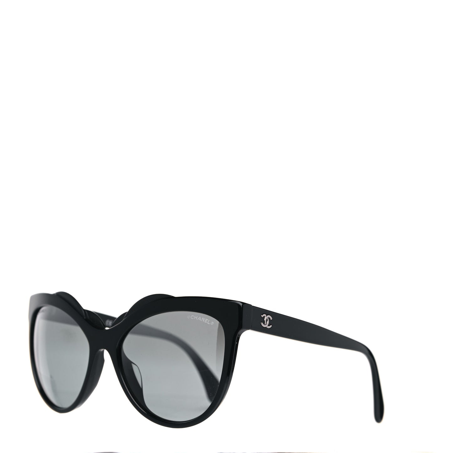 Acetate Cat Eye Sunglasses Black