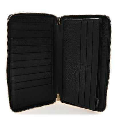 Gucci Pebbled Calfskin Soho Zip Around Wallet Black 5 of 8