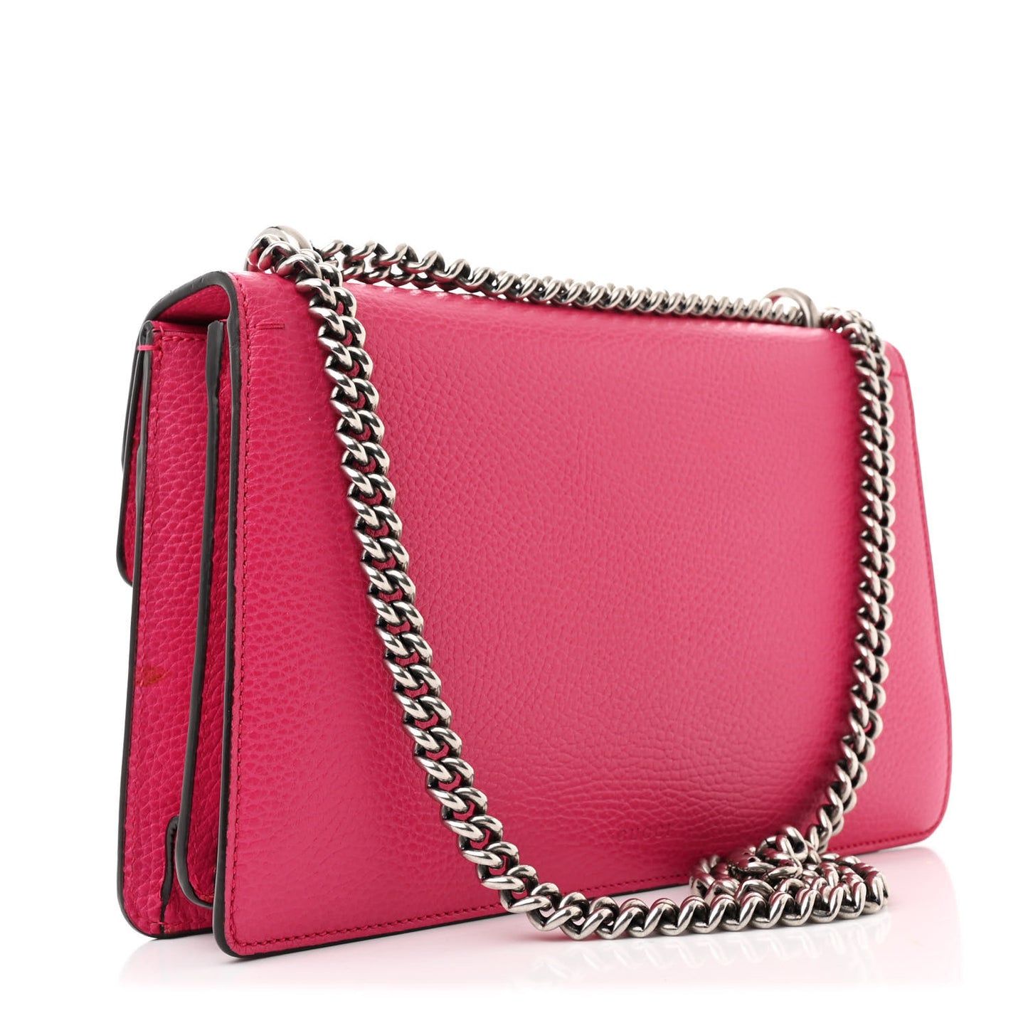 Pebbled Calfskin Embellished Guccify Small Dionysus Shoulder Bag Rosa